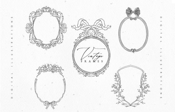 Download Vintage Floral Frames Vol.3 - Vintage floral frames Collection