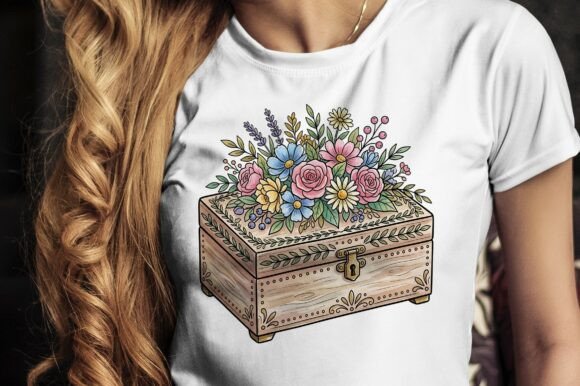 Download Floral Chest Box with Ornate Patterns - Ornate patterns Collection