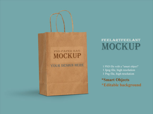 Download Paper Bag Mock Up, Gift Craft Paper Bag, - Craft paper Collection