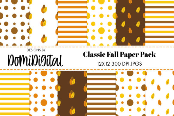 Download Classic Fall Digital Paper Pack - Fall digital paper pack Collection